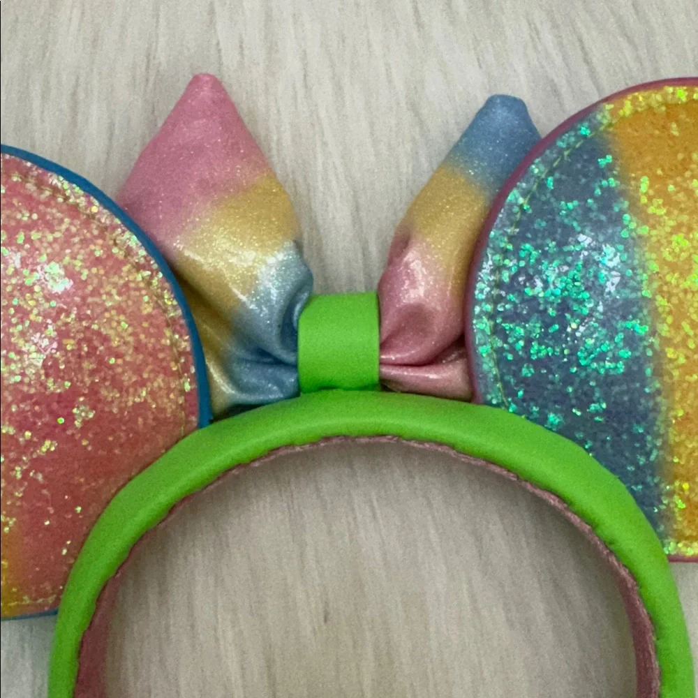 Disney Minnie Ears Headband Disney Eats Shaved Ice Green & Multi Color Headband